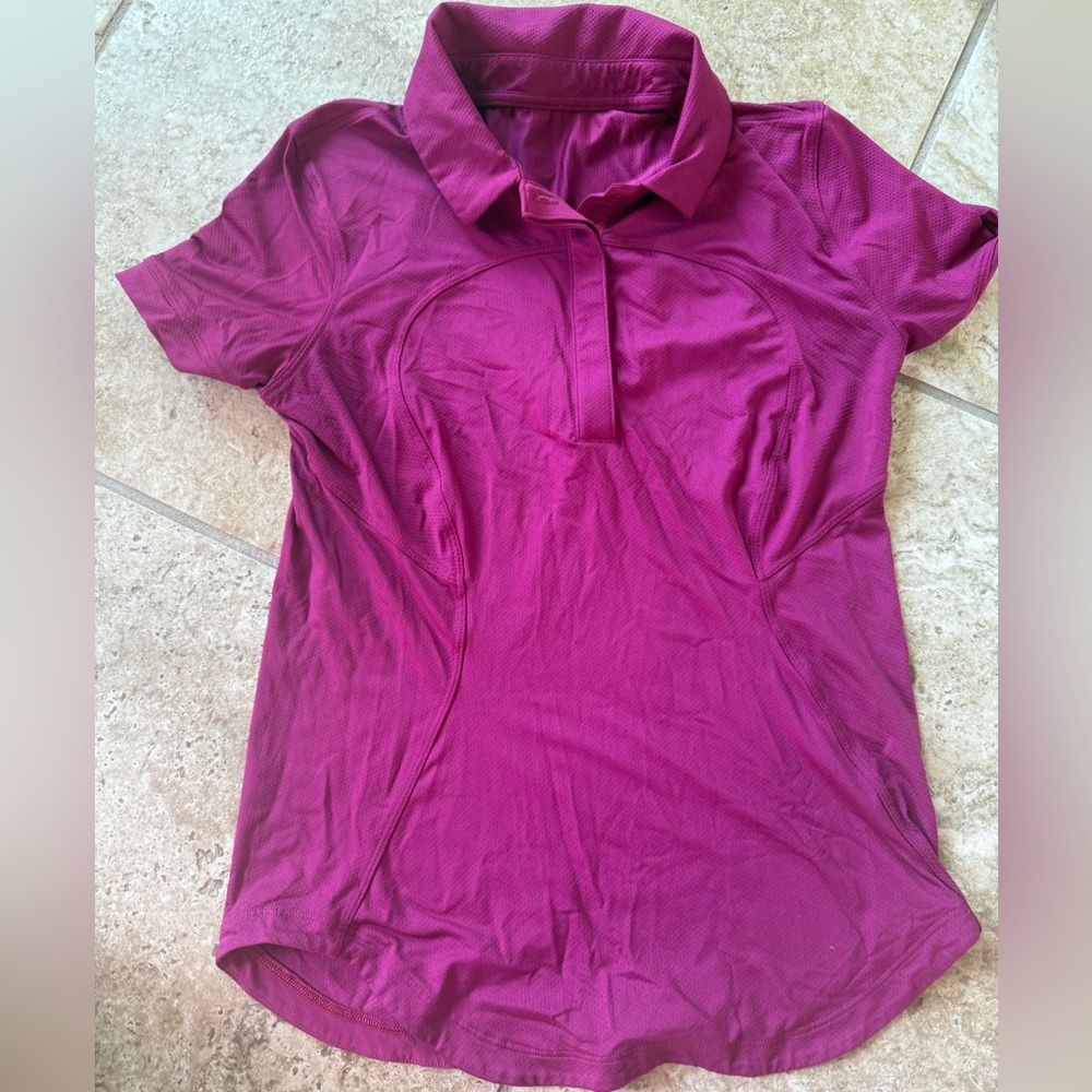 lululemon athletica Magenta Button Down Shirt